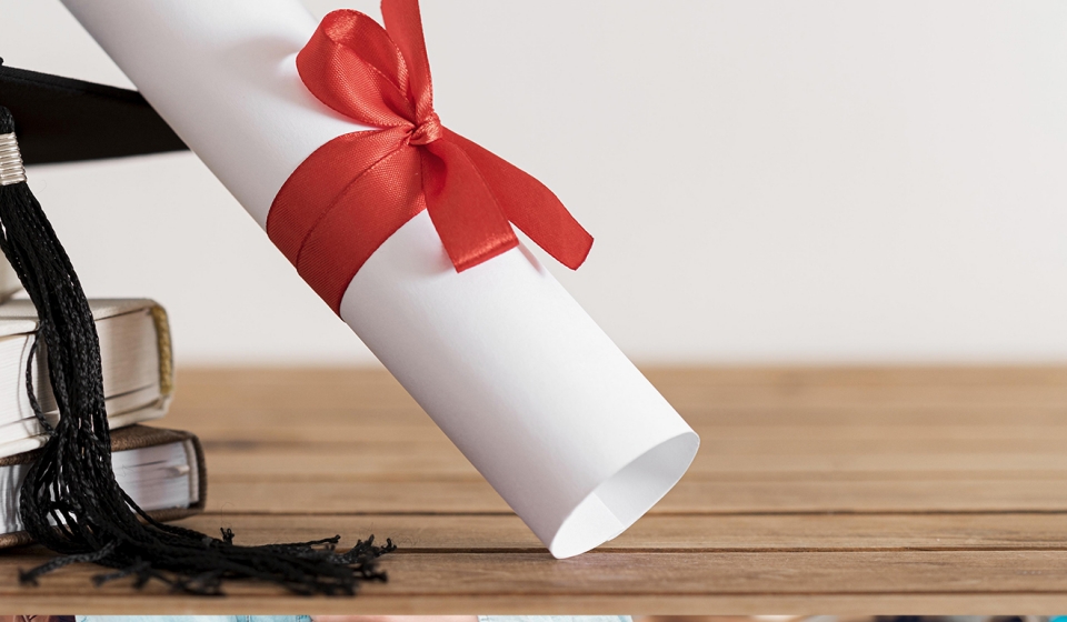 Clever student making notes at lesson